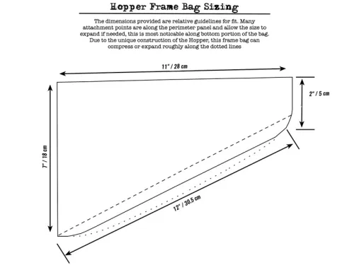 Revelate Designs Hopper frame sizing